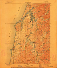 Coos Bay 1900 topographic map thumbnail
