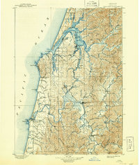 Coos Bay 1900 topographic map thumbnail