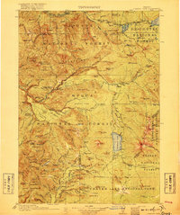 Diamond Lake 1917 topographic map thumbnail