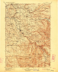 Estacada 1916 topographic map preview