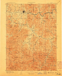 Grants Pass 1908 topographic map thumbnail