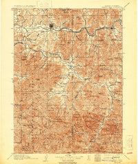 Grants Pass 1908 topographic map thumbnail