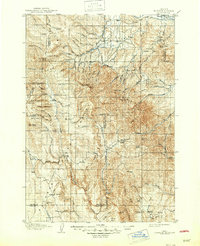 Ironside Mountain 1908 topographic map thumbnail