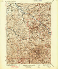 Lowell 1942 topographic map preview