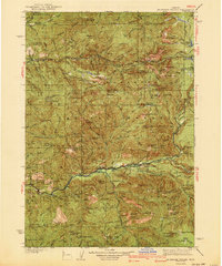 Mc Kenzie Bridge 1940 topographic map thumbnail