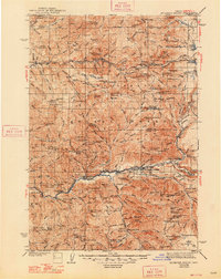 Mc Kenzie Bridge 1940 topographic map thumbnail