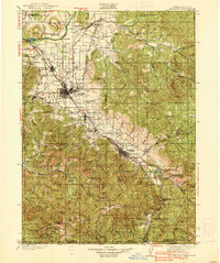 Medford 1938 topographic map preview