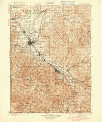 Medford 1938 topographic map preview