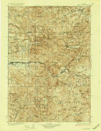 Mill City 1929 topographic map thumbnail