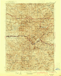 Mill City 1929 topographic map thumbnail