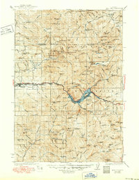 Mill City 1929 topographic map thumbnail