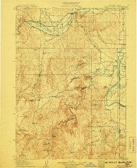 Mitchell Butte 1906 topographic map preview