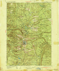 Mt. Jefferson 1930 topographic map thumbnail