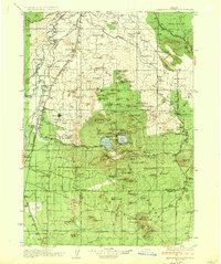 Newberry Crater 1935 topographic map thumbnail