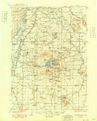 Newberry Crater 1935 topographic map thumbnail
