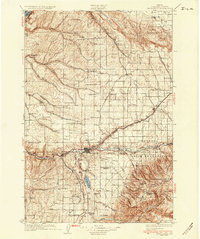 Pendleton 1935 topographic map thumbnail