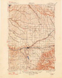 Pendleton 1935 topographic map thumbnail