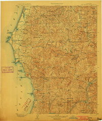 Port Orford 1903 topographic map thumbnail