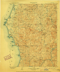 Port Orford 1903 topographic map thumbnail