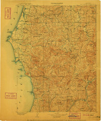 Port Orford 1903 topographic map thumbnail