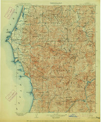 Port Orford 1903 topographic map thumbnail