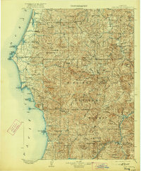 Port Orford 1903 topographic map thumbnail