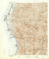 Port Orford 1903 topographic map thumbnail
