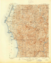 Port Orford 1903 topographic map thumbnail