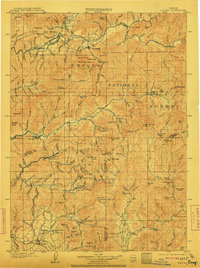 Riddle 1904 topographic map preview