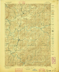Roseburg 1897 topographic map preview