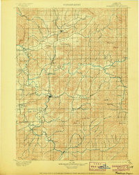 Roseburg 1900 topographic map preview