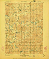 Roseburg 1900 topographic map preview