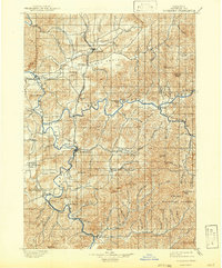 Roseburg 1900 topographic map preview