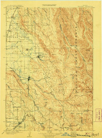 Telocaset 1906 topographic map preview