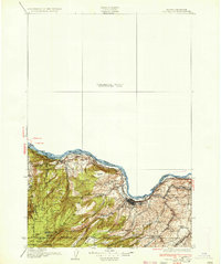 The Dalles 1934 topographic map thumbnail