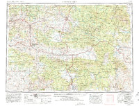 Canyon City 1955 topographic map thumbnail