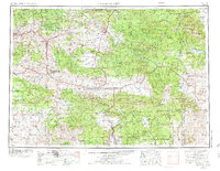 Canyon City 1955 topographic map thumbnail
