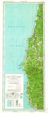 Coos Bay 1962 topographic map thumbnail