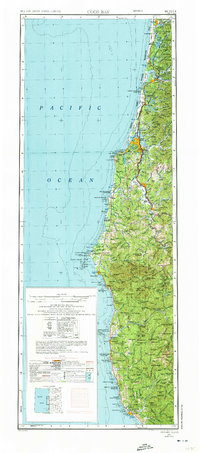 Coos Bay 1958 topographic map thumbnail