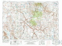 Jordan Valley 1955 topographic map thumbnail