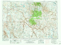 Jordan Valley 1955 topographic map thumbnail