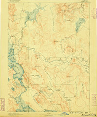 Klamath 1889 topographic map thumbnail