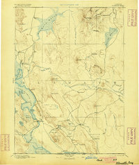 Klamath 1894 topographic map thumbnail