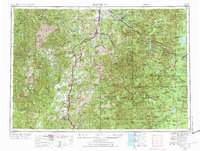 Roseburg 1958 topographic map thumbnail