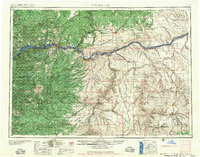 The Dalles 1957 topographic map thumbnail
