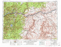 The Dalles 1953 topographic map preview