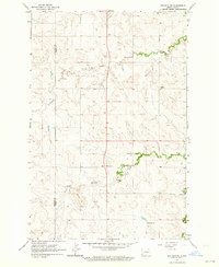 Belfield SW 1962 topographic map thumbnail