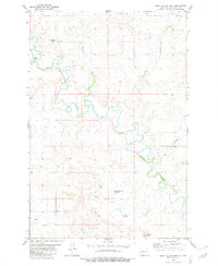 Bell Coulee West 1980 topographic map thumbnail