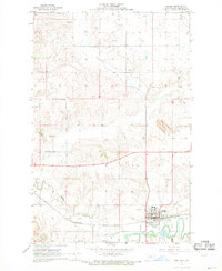 Beulah 1968 topographic map thumbnail