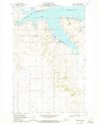 Beulah NW 1969 topographic map thumbnail